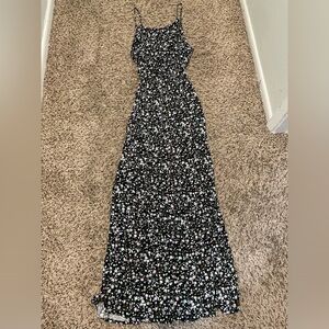 Black Floral Maxi Dress